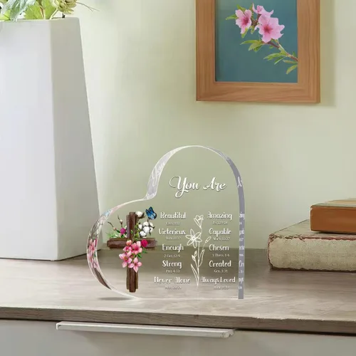 Miniatura 7 de Regalos cristianos inspiradores, religiosos, versículos bíblicos y regalos espirituales de aliento para mujeres, mamá, amiga, hermana, placas