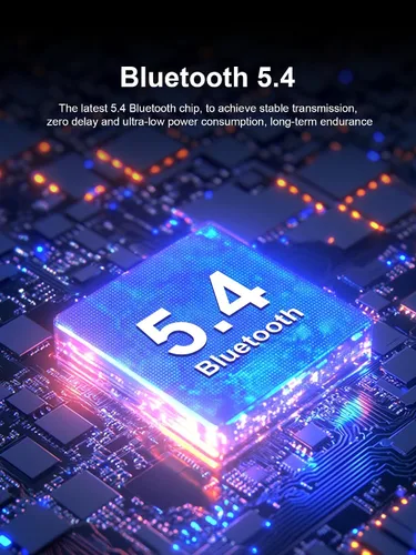 Miniatura 6 de Auriculares inalámbricos Bluetooth 5.4, auriculares deportivos de 53 horas de reproducción con pantalla LED, auriculares sobre la oreja, micrófono