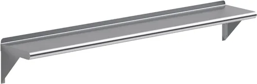 Miniatura 13 de AmGood Estante de pared de acero inoxidable de 60 pulgadas de largo x 6 pulgadas de profundidad Certificado NSF Estantería de metal