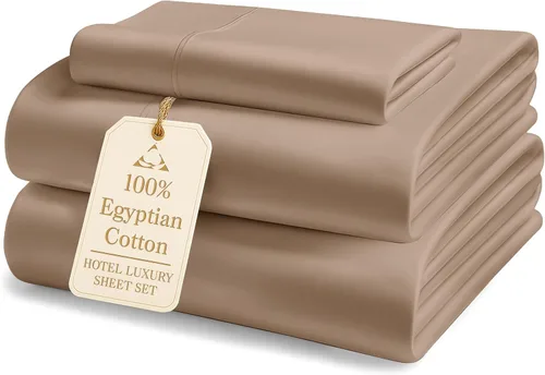Miniatura 18 de Lane Linen Sábanas 100% de algodón egipcio, tamaño King, naturalmente transpirables y duraderas, cómodas para el invierno, ultra suaves, comodidad