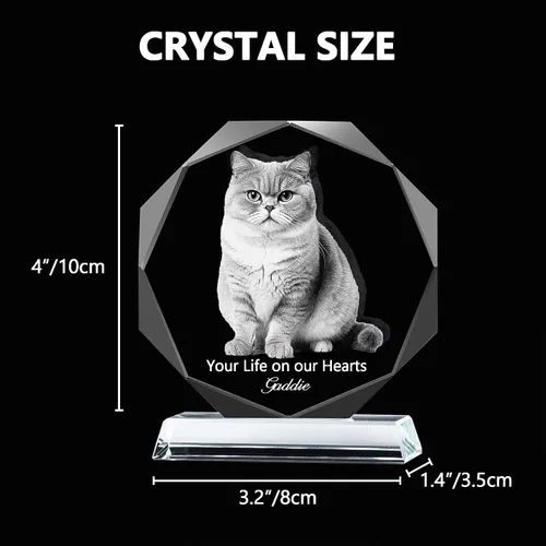 Miniatura 5 de Marco de fotos de cristal para mascotas, regalos conmemorativos para perros por pérdida de perro, regalos conmemorativos de mascotas para gatos