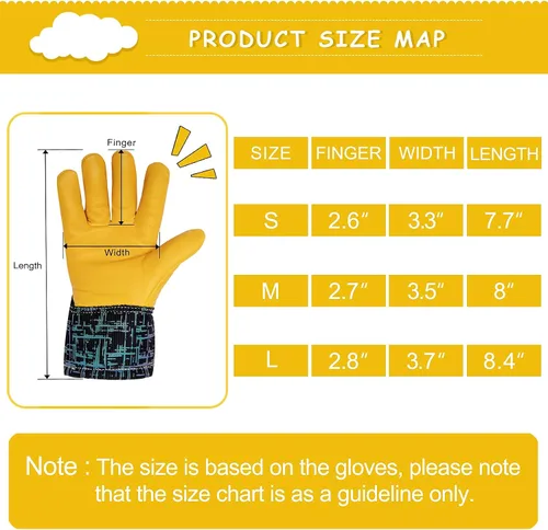 Miniatura 6 de Kids Winter Gloves, 3M Thinsulate Lined Warm Insulated Toddler Work Gloves with Soft Sheepskin for Cold Weather