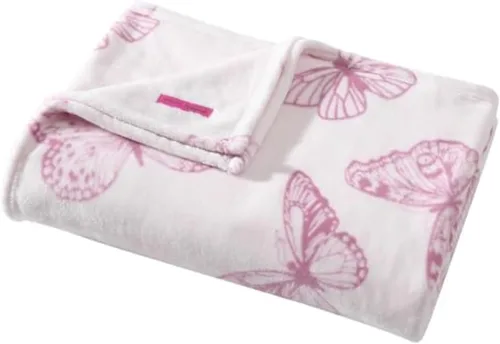 Miniatura 16 de Betsey Johnson - Manta para sofá o cama, manta súper suave y extragrande de aspecto audazmente mullido (corazón punteado rosa, 50" x 70")