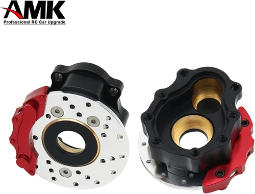 Miniatura 3 de AMK TRX4 - Carcasa de eje portal de latón con revestimiento negro para 1/10 RC Crawler TRX6 TRX-4 Bronco Defender Upgrade (juego 8 en 1 para TRX4)