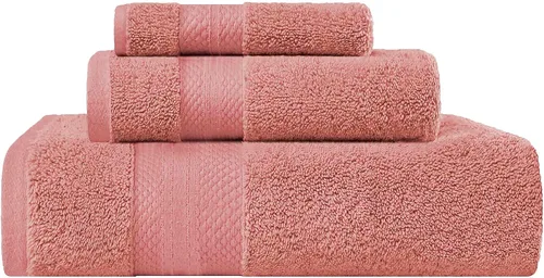 Miniatura 44 de Superior Juego de toallas de algodón turco de 9 piezas, 3 toallas de baño, 3 manos, 3 toallas faciales para el hogar, artículos esenciales de baño
