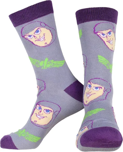 Miniatura 3 de Disney Toy Story - Paquete de 7 calcetines de varios personajes para adultos talla 10-13 Multi 10-13