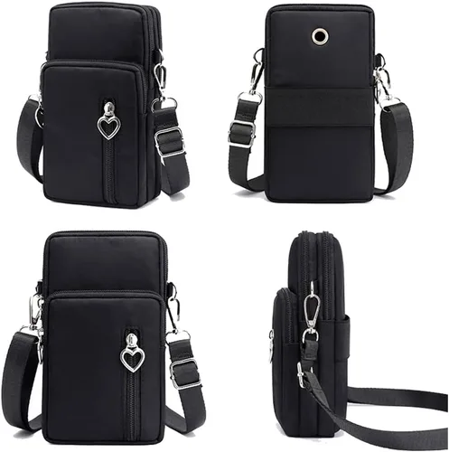 Miniatura 2 de Bolso cruzado para teléfono celular, brazalete para Samsung Galaxy Note 20 S23 S22 S21 S20 Ultra Plus Fe A13 A14 iPhone 15 14 Pro Max, negro