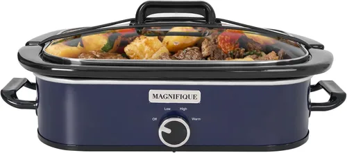 Miniatura 12 de Olla de cocción lenta de 4 cuartos con configuración manual de olla de guisantes - Aparato pequeño de cocina perfecto para cenas familiares, olla
