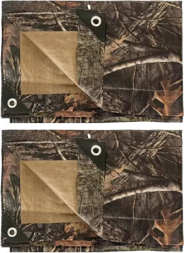 Miniatura 10 de LOOGU Lona impermeable resistente, cubierta de poliéster multiusos de camuflaje de árbol biónico