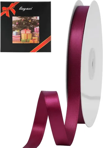 Miniatura 102 de LIUYAXI Cinta negra de doble cara, 1-1/2 pulgadas x 50 yardas, uso para envoltura de regalos, ramos de flores, fabricación de lazos, decoración