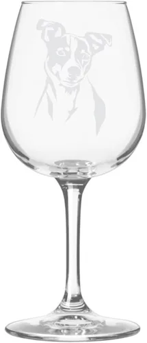 Miniatura 537 de Copa de vino de 12.75 onzas con diseño de perro grabado