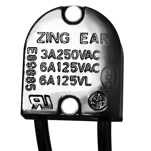 Miniatura 5 de Interruptor de botón Zing Ear ZE-107M ON-Off 5/8 "Lámpara de luz 3A 250VAC/6A 125VAC/3A 125VL/3A 125VT Prensa de dos etapas Interruptores con cable