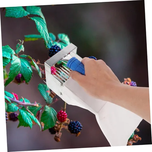 Miniatura 6 de Ipetboom Blueberry Tools Dibbler Berries Tool Rastrillo de hojas Frutas Recogedor de bayas y Rastrillo Suministros Recogedor de Fresas Mango Poste