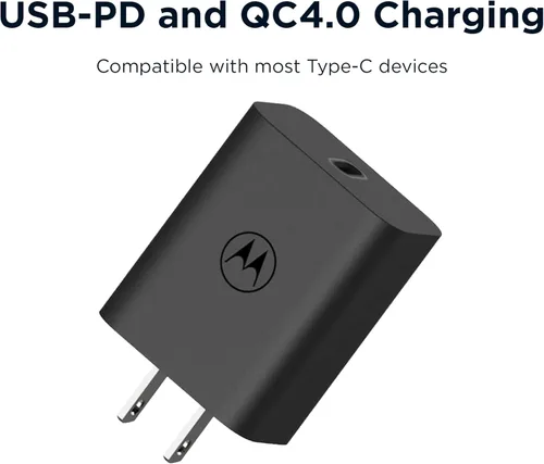 Miniatura 5 de Motorola TurboPower 30 Cargador USB-C - Sin cable - para Moto G 2025, G Power 2025, G Power 5G (2024), Moto G Stylus 5G (2024), Motorola Razr