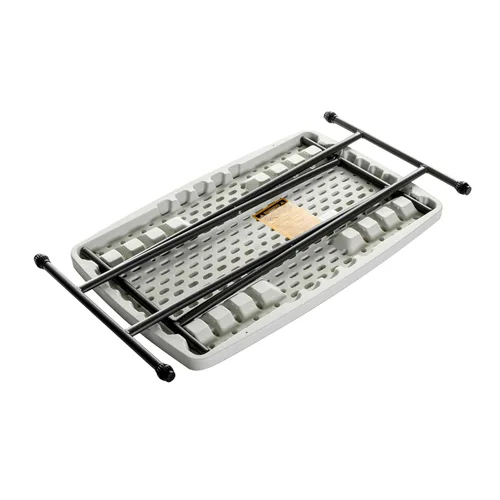 Miniatura 6 de Iceberg Mesa plegable personal pequeña para campamento, mesa de utilidad resistente, altura ajustable, carbón, 19.5 pulgadas de largo x 30 pulgadas