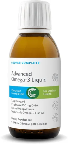 Cooper Complete Omega 3 líquido avanzado, sabor a mango natural