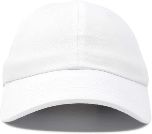 Miniatura 111 de DALIX Gorra de béisbol para papá, lisa, para hombre, mujer, algodón, ajustable, en blanco, sin estructurar, suave