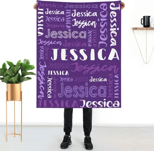 Miniatura 22 de Mantas de bebé personalizadas para niñas y niños con nombre, mantas de bebé personalizadas con nombre, mantas personalizadas para niños, artículos