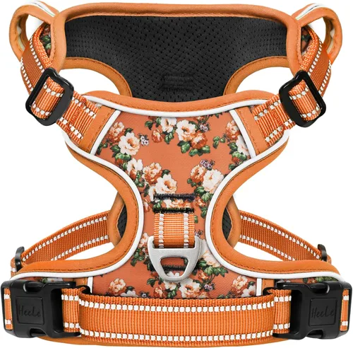 Miniatura 21 de Arnés para perro HEELE para perros grandes sin tirones Chaleco arnés para perro grande con mango acolchado suave reflectante para entrenamiento al