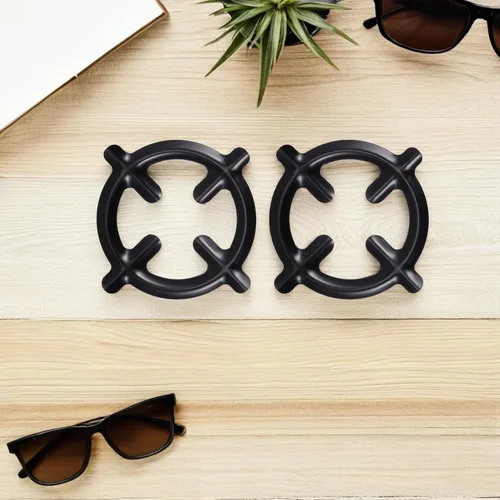 Miniatura 8 de Kichvoe Soportes para estufas de gas de 6.22 pulgadas de hierro fundido para ollas pequeñas y cafeteras, accesorios de cocina, paquete de 2 estantes