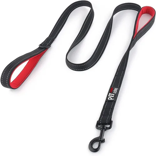 Miniatura 8 de Correa de perro de doble asa Plutus Pet de 6 pies, resistente, reflectante, correa de perro de doble asa para seguridad y entrenamiento, para perros