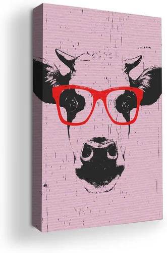 Miniatura 78 de Mavis Print - Lienzo decorativo para pared con diseño de conejo/conejo, 36 x 36 pulgadas, decoración de pared de animales impresos en HD y marco