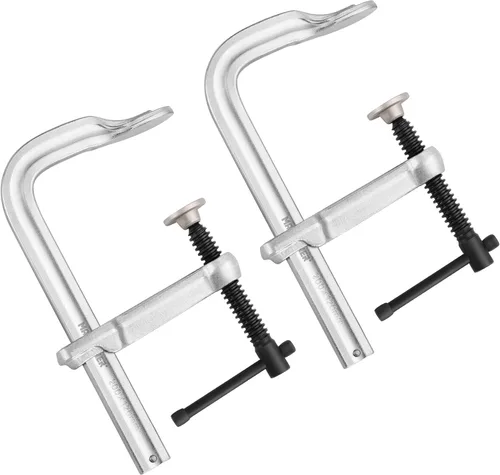MAXPOWER Abrazadera F Gruesa, Apertura Máxima de Mandíbula 8 Pulgadas (200 mm), Abrazadera Garganta 4-3/4 Pulgadas (120 mm), Barra 1-11/64" x 9/16",