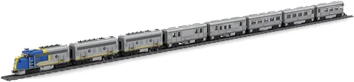 Miniatura 11 de Bloques de construcción de locomotora, 1/40 4014 Big Boy RC Train Juego de bloques de construcción, kit de locomotora de vapor a control remoto