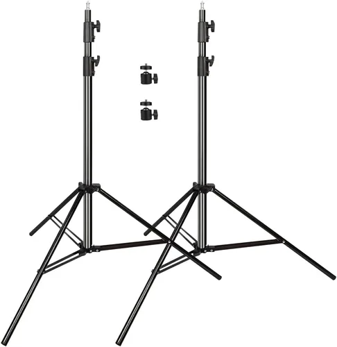 Soporte de luz resistente de 9.5 pies, soporte de luces de aleación de aluminio, soporte de iluminación ajustable para foto y video, soporte de