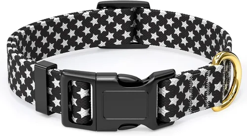 Miniatura 29 de Rnivvi Collar para perros pequeños, lindo collar floral resistente ajustable para cachorros con hebilla de liberación rápida para niño, niña