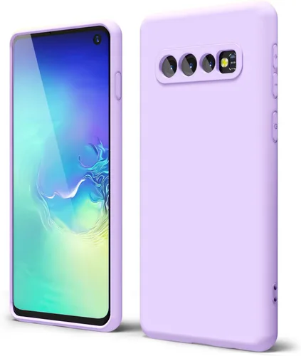 Miniatura 300 de oakxco Funda para teléfono Samsung Galaxy S21 Ultra con agarre de silicona líquida, bonita funda delgada y delgada de goma suave de TPU lisa