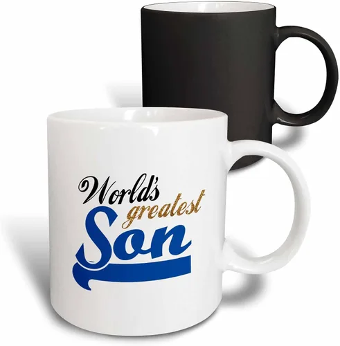 Miniatura 10 de 3dRose Worlds Greatest Son - Taza (11 onzas), color negro