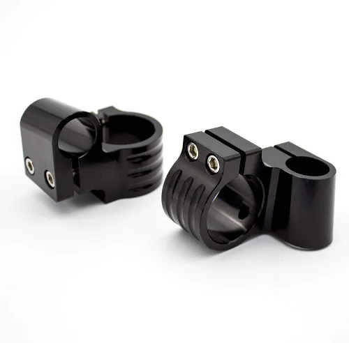 Miniatura 4 de FXCNC Tubo de horquilla de aluminio CNC de 1.850 in, 7/8 pulgadas, clip de tubo de horquilla para manillar, reemplazable, compatible con Universal