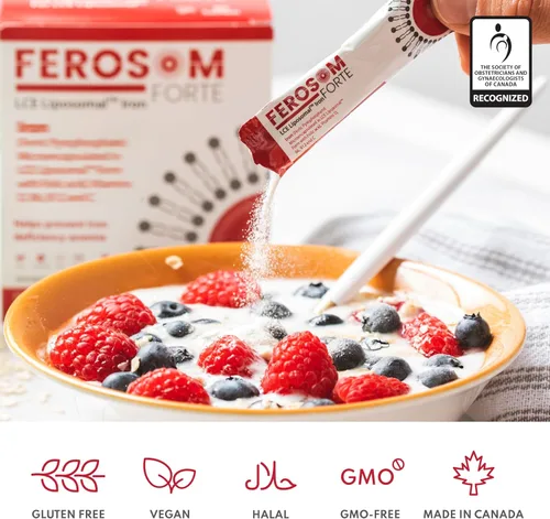 Miniatura 5 de LCE Polvo de hierro liposomal, 21 mg de hierro elemental con vitaminas B12, B6, C, D y ácido fólico, bebida de suplemento suave con sabor a bayas