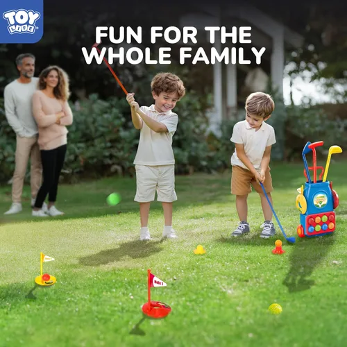 Miniatura 6 de TOY Life Clubes de golf para niños de 3 a 5 años, juego de palos de golf de plástico para bebés y niños pequeños, juego de golf de 3 a 5 para niños
