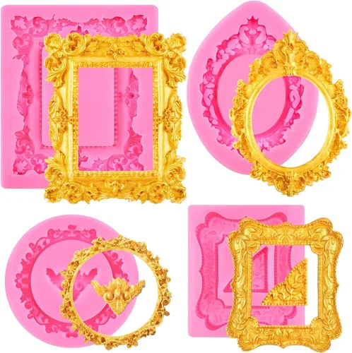 Miniatura 8 de Puyeipt 4 moldes de silicona para chocolate, números 0-9 y 26 letras del alfabeto, molde de fondant para decoración de pasteles comestibles y postres