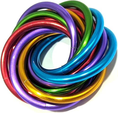 Miniatura 49 de Möbii Fidget Ball (MultiColor): Herramienta de alivio del estrés, ansiedad y estimulación para ADHD, silenciosa, ideal para el hogar, viajes, Rosa