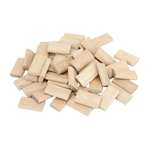 Miniatura 7 de Kadimendium 50 Uds Espigas Sueltas Domino Tenon Haya Firma Fijación 0.315x1.575 in Amplia Aplicación Beechwood Tenones Sueltos para Carpintería