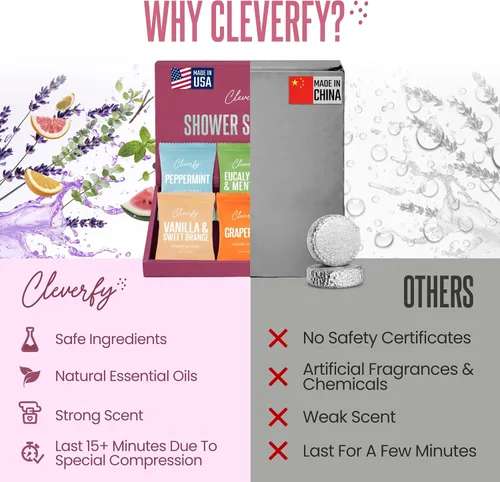 Miniatura 5 de Cleverfy Shower Steamers - Aromaterapia - Regalos de cumpleaños para mujeres, mamá, esposa, abuela, ella, mejor amiga, hija, hermana, adolescentes