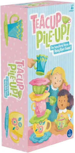 Miniatura 4 de Educational Insights ¡Teacup Pile-Up! Juego de relevos, juego de mesa preescolar, rellenos para canasta de Pascua para niños, regalo para niños de 4