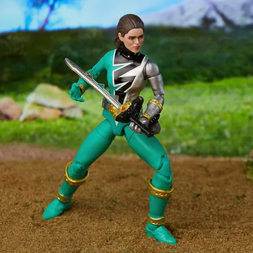 Miniatura 8 de Power Rangers Lightning Collection Dino Fury Green Ranger - Figura de acción a escala de 6 pulgadas, juguetes y figuras de acción para niños a