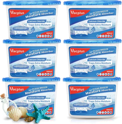 Miniatura 7 de Vacplus - Cajas de absorción de humedad, 10.5 onzas, deshumidificadores fragantes para armario, recolectan la humedad de baños, cocinas y estudios