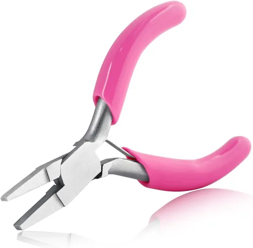 Miniatura 13 de SPEEDWOX Mini Alicates de Punta Larga de 3" Punta de Cadena con Mango de PVC Rosa para Fabricación de Joyas, Envoltura de Alambre, Cuentas