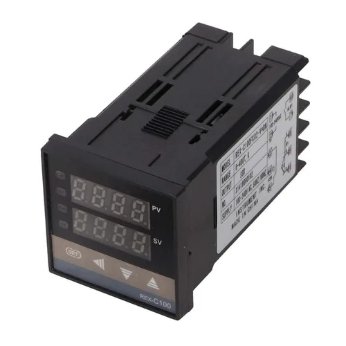Miniatura 7 de 0 a 752.0 °F PID controlador de temperatura digital termostato kit REX-C100FK02-V* DN termopar termostato AC110V-240V Max25A SSR K termopar sensor