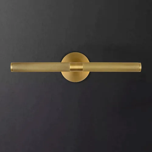 Luz de cuadro roscada con cableado fijo, luz de cuadro de latón de 19 pulgadas para pared, luces de arte doradas regulables, aplique giratorio de