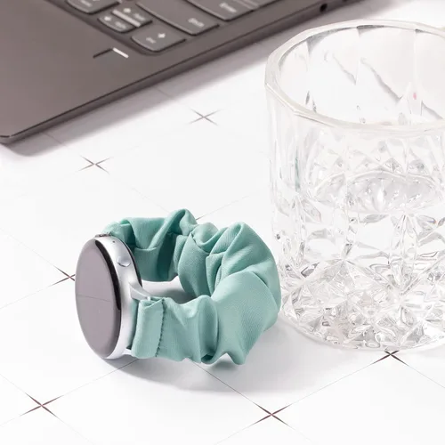 Miniatura 4 de Correas elásticas de repuesto para Samsung Galaxy Watch 4 5 Pro 6 7 Classic Galaxy Active 1 2 1.575 in 1.732 in PGr-M H-Verde pino