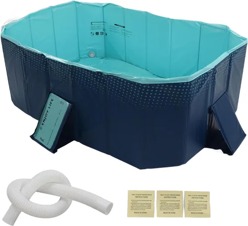 Brrnoo Piscina plegable, piscina inflable, piscina inflable para niños, piscina familiar para niños y adultos, niños pequeños, al aire libre,