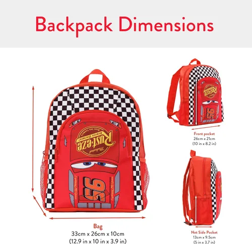 Miniatura 4 de Disney Cars Boys Cars Lightning McQueen Mochila, talla única, multicolor, Multicolorido