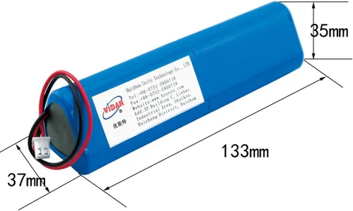 Miniatura 2 de VIDAR Batería recargable de iones de litio 3.7V 20400mAh Batería de iones de litio de alta capacidad con JST PH2.54/2P Plug-in (personalizable)
