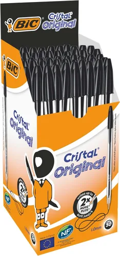 Miniatura 8 de BiC Cristal Original - Bolígrafo con punta redonda 1.0 mm paquete de de 4
